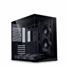 Lian-Li O11 DYNAMIC MINI V2 Flow ATX Computer Case, 5x 120mm PWM Reverse Fan, Up to 360mm Radiator Support, 5 Expansion Slot, 2mm Aluminum & 1mm Mesh Panel, 4.0mm Tempered Glass, Black | O11DMIV2FX